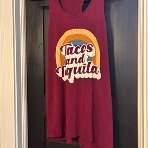 Graphic Tacos and Tequila Tank Top